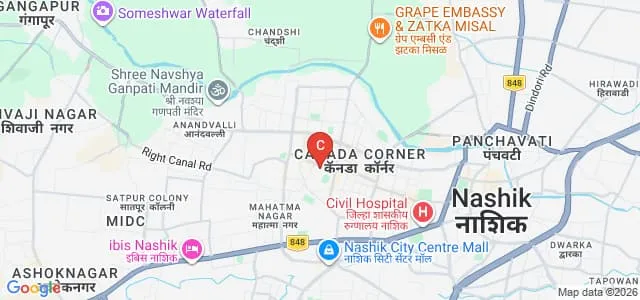 SMRK BKAK Mahila Mahavidyalaya, Nashik Map