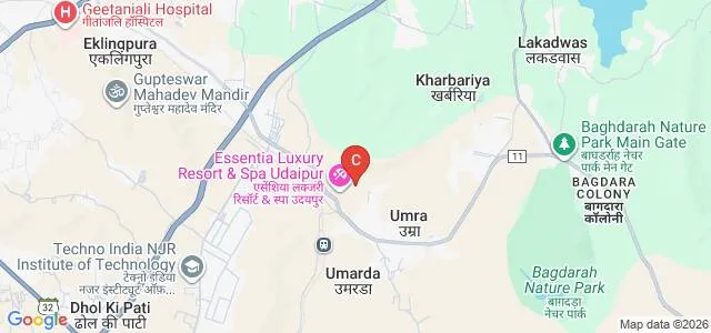 MASS College of Nursing, Udaipur Map