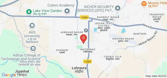 Kamla Nehru Girls College, Satna Map