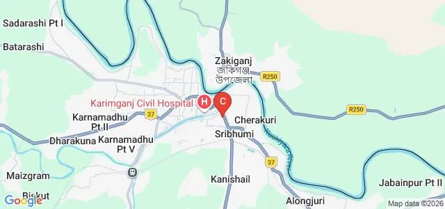 Karimganj College, Karimganj Map