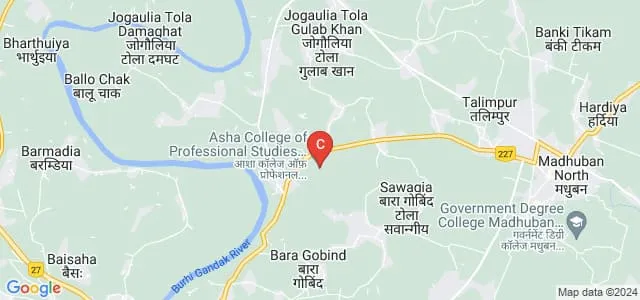 Asha College of Professional Studies, East Champaran Map