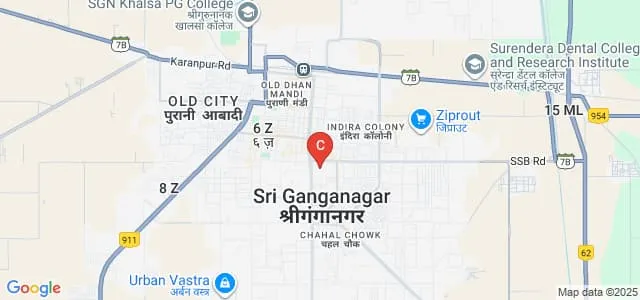 Seth GL Bihani SD Law College, Sri Ganganagar Map