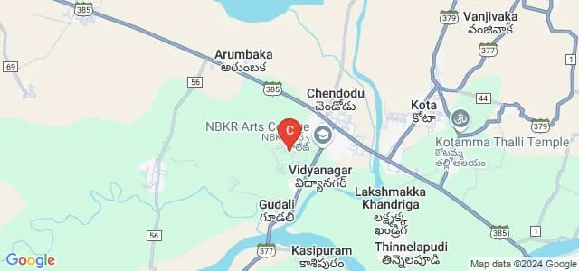 NBKR College of Education, Vidyanagar Map