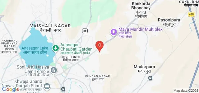 Sophia Girls College, Ajmer Map