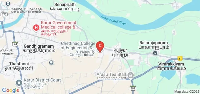 Chettinad College of Engineering and Technology, Karur Map