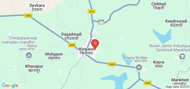 Mahatma Phule Mahavidyalaya, Kingaon Map