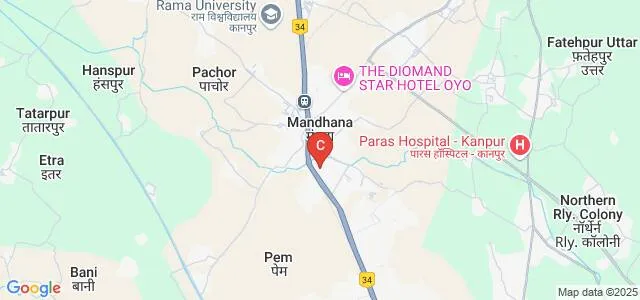 Maharana Institute of Professional Studies, Kanpur Map
