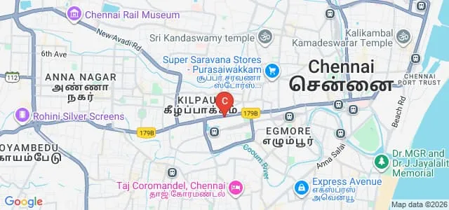 Vinayaka Mission's Law School, Chennai Map