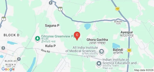Sukdev Brahmachari Institute of Education, Kalyani Map