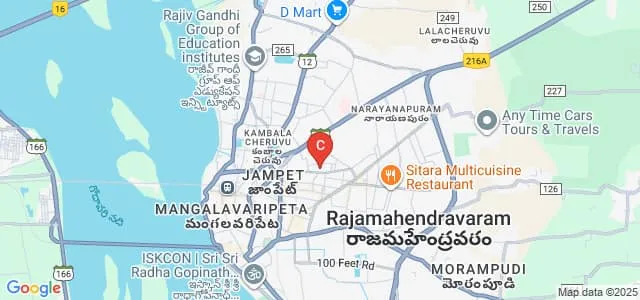 SKR Degree and PG College for Women, Rajahmundry Map