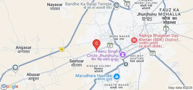 Shrimati Harkori Devi Girls TT College, Jhunjhunu Map