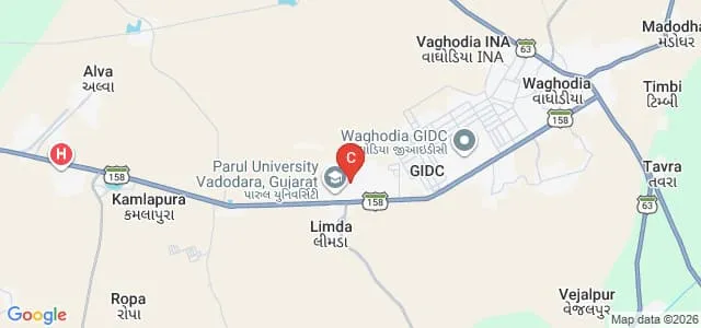 Parul Institute of Nursing, Vadodara Map