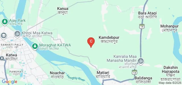 Dainhat Joy Matara Primary Teachers Training Institute, Nadia Map