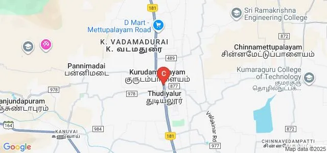 Sri Lakshmi College of Physiotherapy, Coimbatore Map