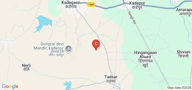 Loknete Mohanrao Kadam College of Agriculture, Hingangaon Map