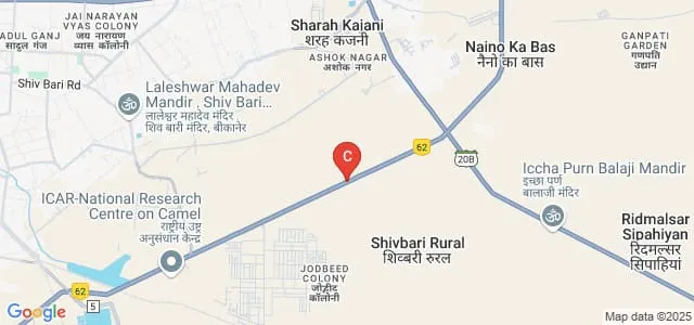 Mangilal Nirban Homeopathic Medical and Research Institute, Bikaner Map
