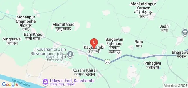 Shri Raghubeer Singh Mahavidhyalaya, Kaushambi Map