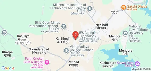 IES College of Technology, Bhopal Map