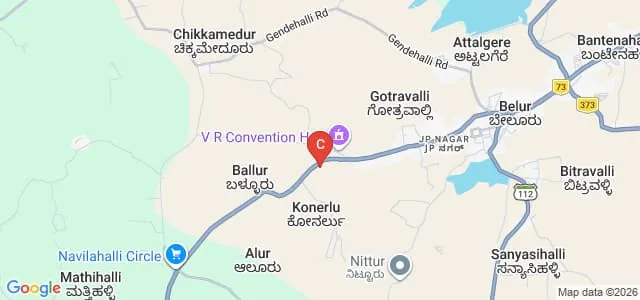 YDD Government First Grade College, Belur Map