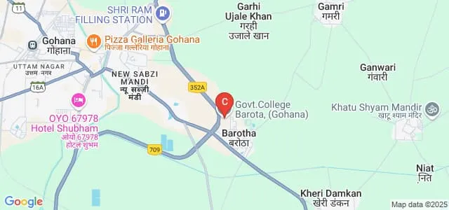 Government College, Barota Map