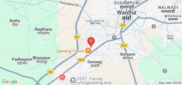 Chetana Shikshan Mahavidyalaya, Wardha Map