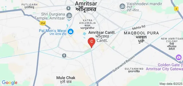 Baba Kharak Singh Baba Darshan Singh Institute of Education, Amritsar Map