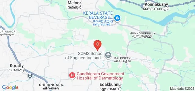 SCMS School of Engineering and Technology, Ernakulam Map
