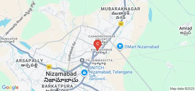Government Polytechnic for Women, Nizamabad Map