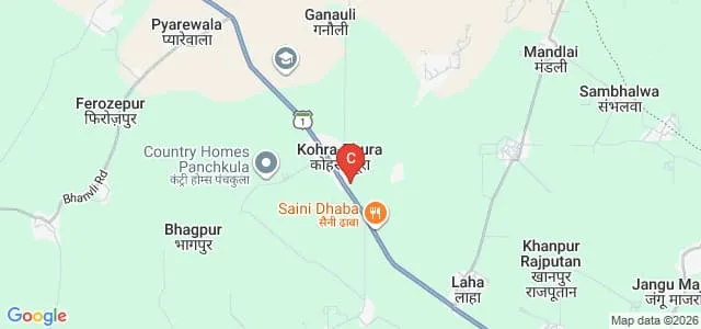 Shree Ram Mulkh Institute of Engineering and Technology, Ambala Map