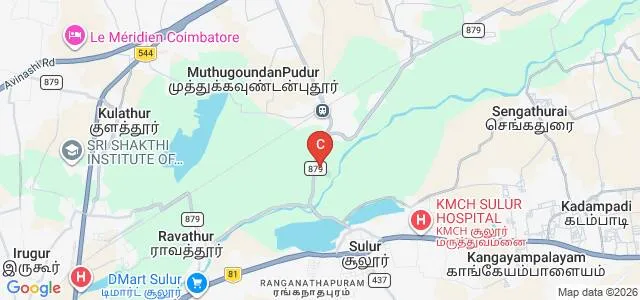 Michael Job Memorial College of Education for Women, Sulur Map