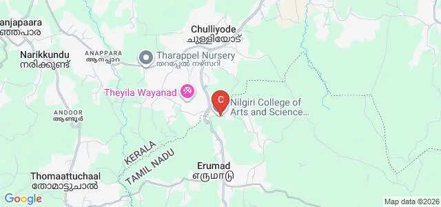 Nilgiri College of Arts and Science, Thaloor Map