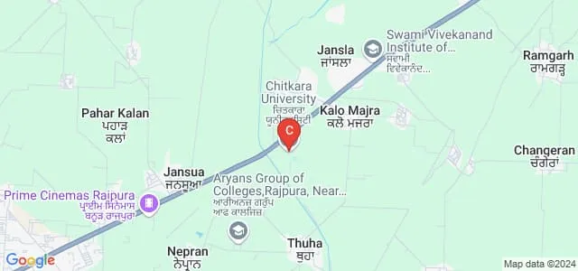 Chitkara University Center for Distance and Online Education Map