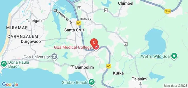 Goa Dental College and Hospital, Bambolim Map