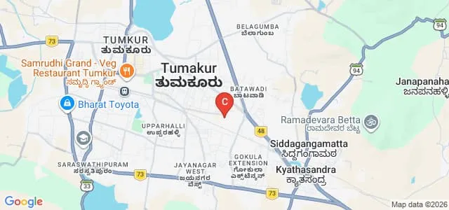 Siddaganga Institute of Technology, Tumkur Map