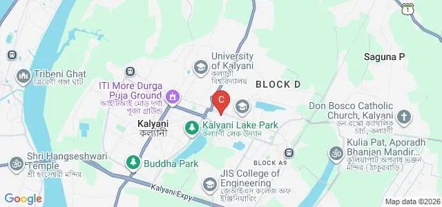Kalyani Mahavidyalaya, Nadia Map