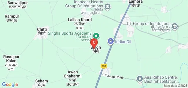 Singha Nursing College, Jalandhar Map