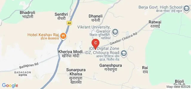 Amar Bhartiya Mahavidyalaya, Gwalior Map