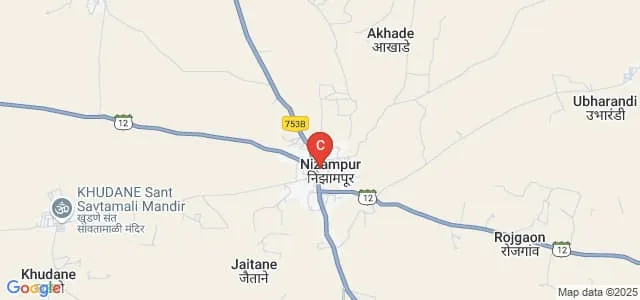 Nijampur Jaitane Shikshan Prasarak Mandalache Jagannath Kadwadas Shah Adarsh Mahavidyalaya, Dhule Map