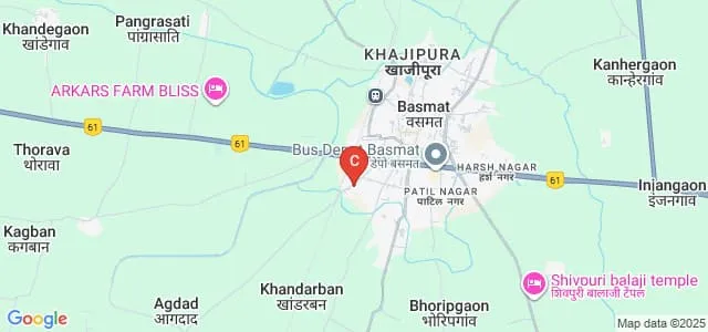 Bahirji Smarak Mahavidyalaya, Hingoli Map