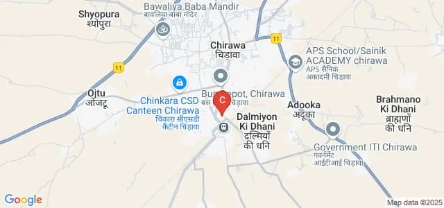 Shri Ramakant Vyas Mahila Teachers Training College, Chirawa Map