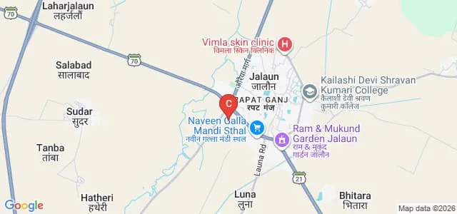Fundi Singh Launa Government Degree College, Jalaun Map