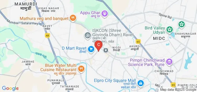 DY Patil Institute of Master of Computer Applications and Management, Pune Map