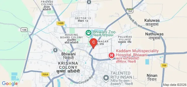 Pt Sita Ram Shastri B Ed Training College, Bhiwani Map