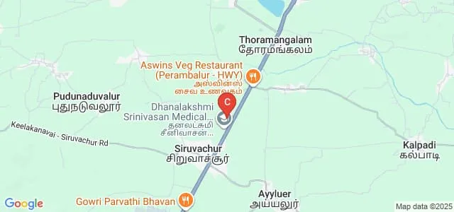 Dhanalakshmi Srinivasan Dental College, Perambalur Map