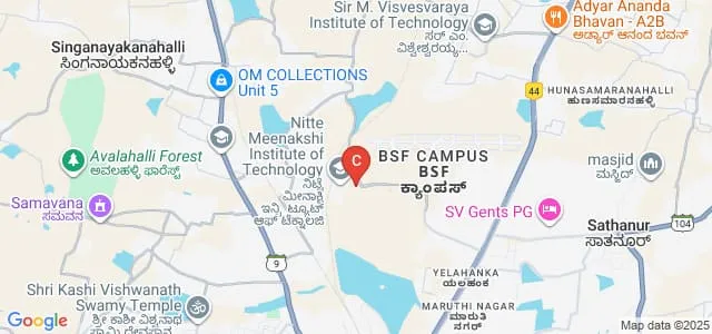 Manipal Institute of Technology, Bengaluru Map
