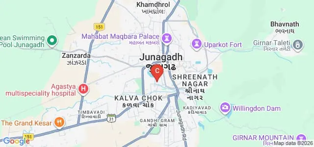 Shri Patel Kelavani Mandal College of Technology and B Ed, Junagadh Map