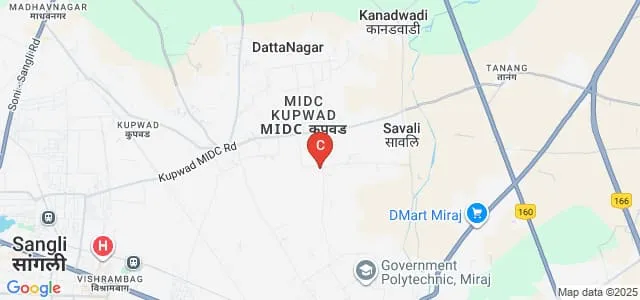 Latthe Education Society's Polytechnic, Sangli Map