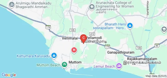 Udaya School of Engineering, Kanyakumari Map