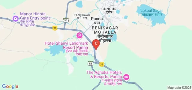 Chhatrasal Government Post Graduate College, Panna Map