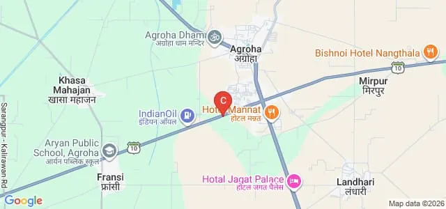 Shanti Niketan College of Education, Agroha Map